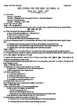 Đề cương ôn tập học kì I hóa 10 năm học 2016 - 2017